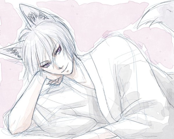 Томоэ чёрно белый