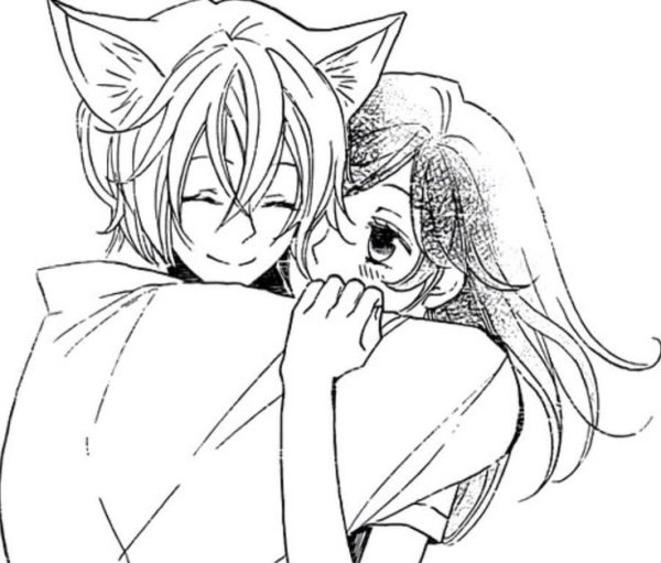 Томоэ и Нанами чёрно-белая