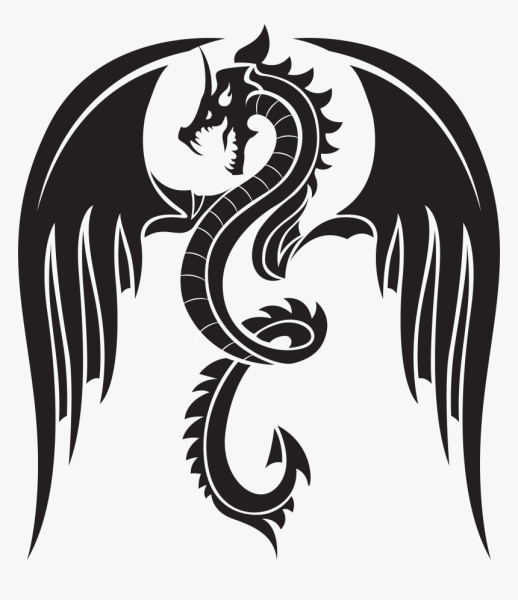 Дракон тату эскиз
