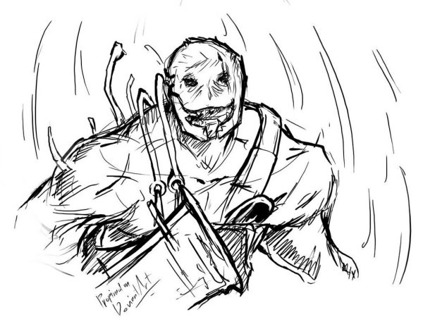 Dead by Daylight Траппер рисунок