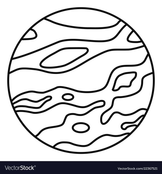 Планета Нептун раскраска