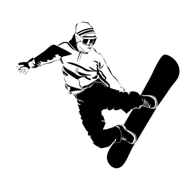 Сноуборд силуэт