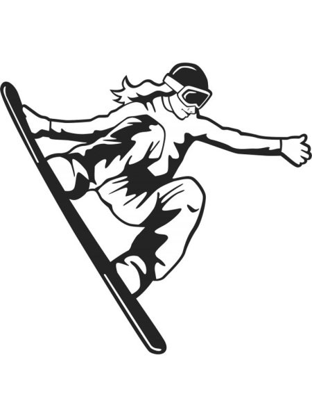 Логотип сноубордиста