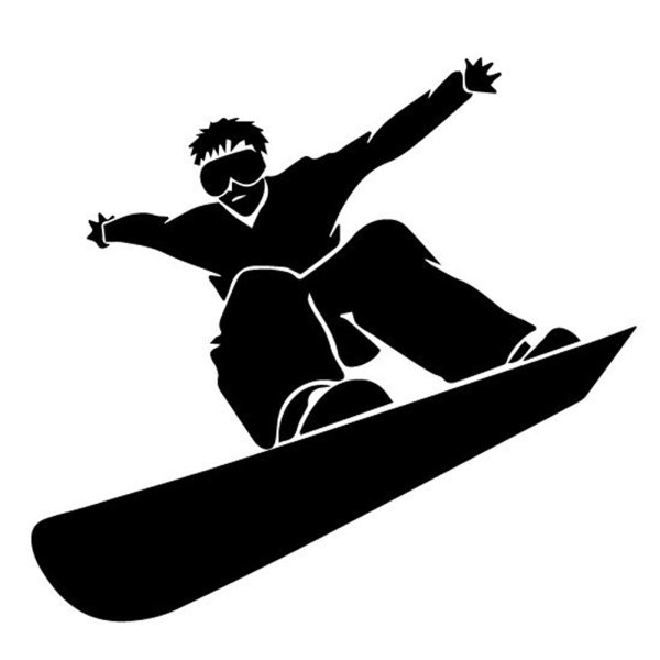 Наклейка сноубордист