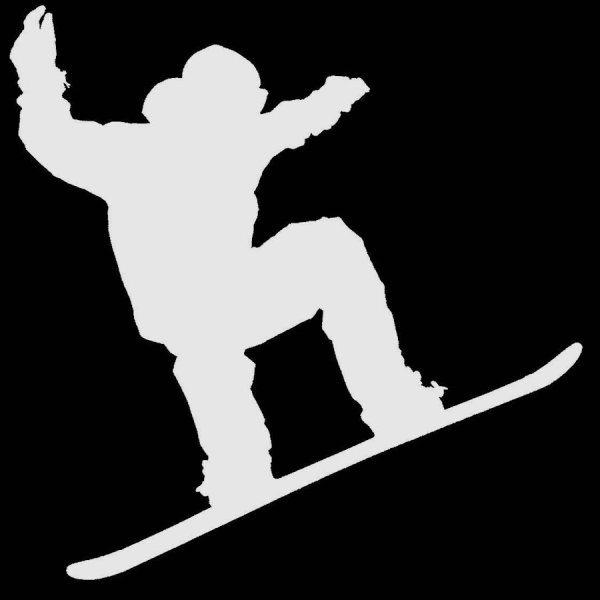 Силуэт сноубордиста