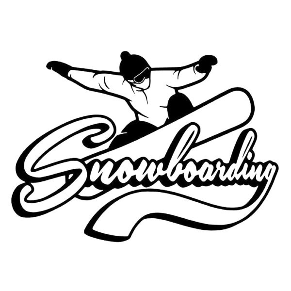 Наклейка на авто сноуборд