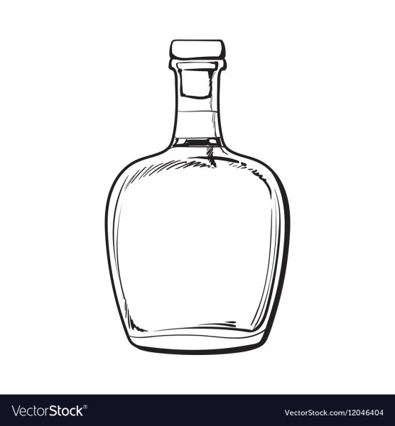 Стеклянный графин карандашом