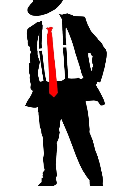 Силуэт в шляпе мужской