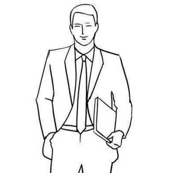Мужчина рисунок