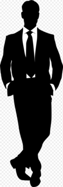 Силует мужчины в котюме