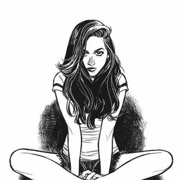 Девушка рисунок