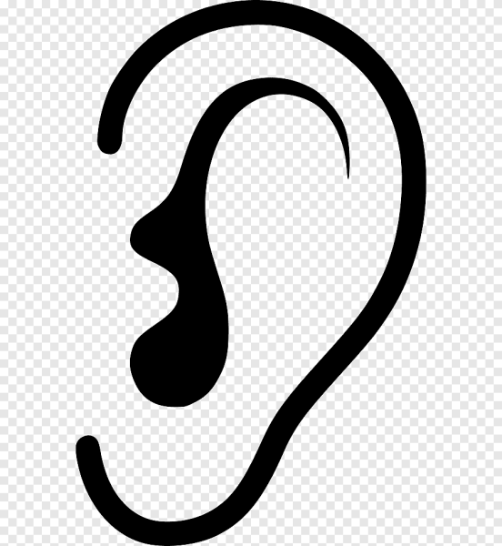 Ухо силуэт