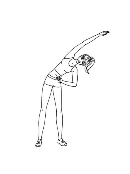 Раскраска физкультура для детей