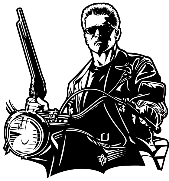 Арнольд Шварценеггер Терминатор вектор