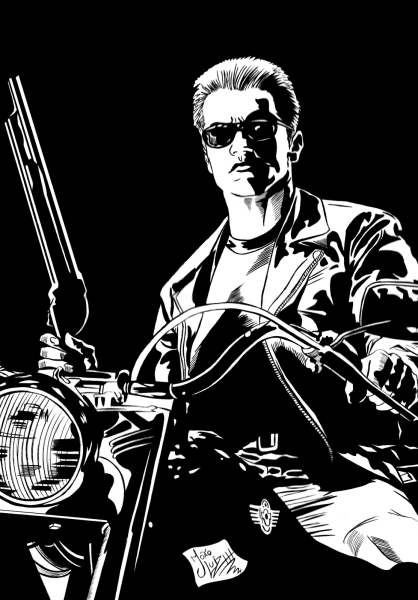 Трафарет Терминатор