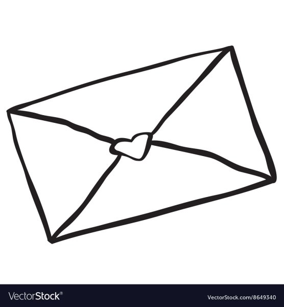 Раскраска конвертик