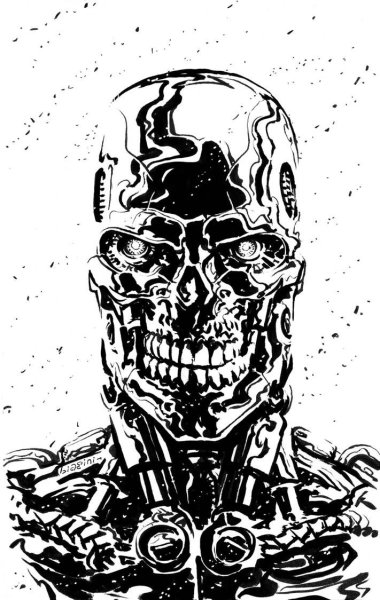 Голова Терминатора вектор