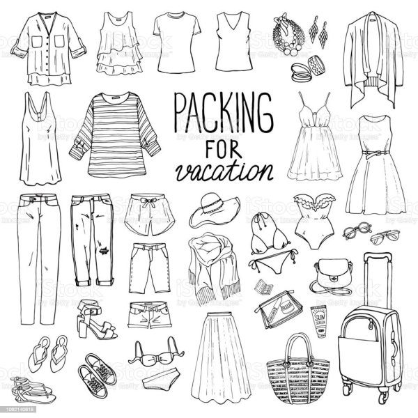 Одежда для распечатки черно белая