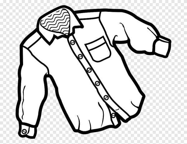 Одежда раскраска для детей