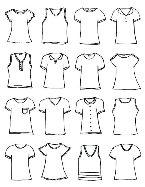 Одежда контур