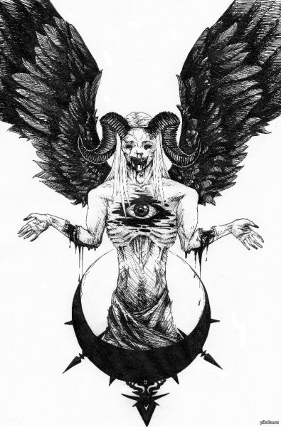 Чёрно белый демон