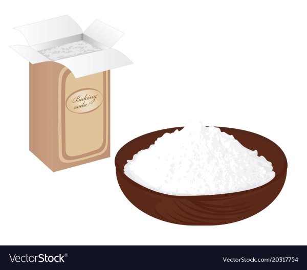 Сода пищевая на белом фоне