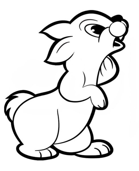 Контуры животных для детей