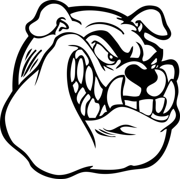 Бульдог тату эскиз