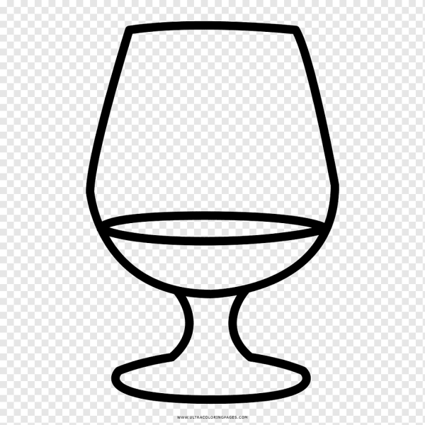 Раскраска фужер для детей