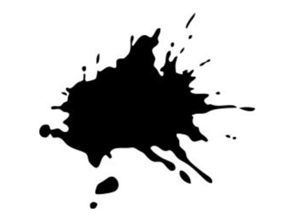 Коричневое пятно на белом фоне