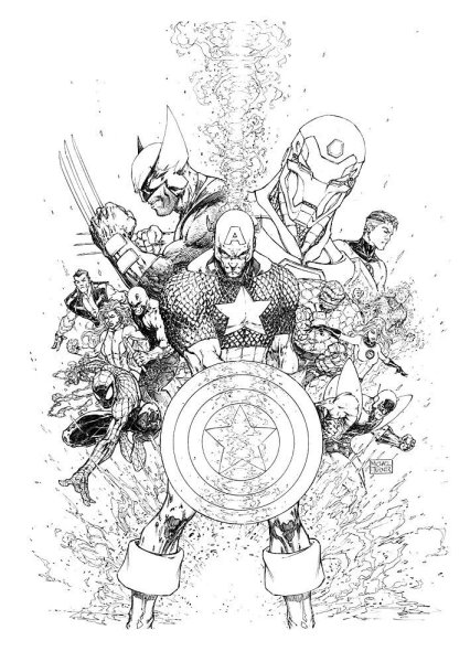 Персонажи комиксов эскизы