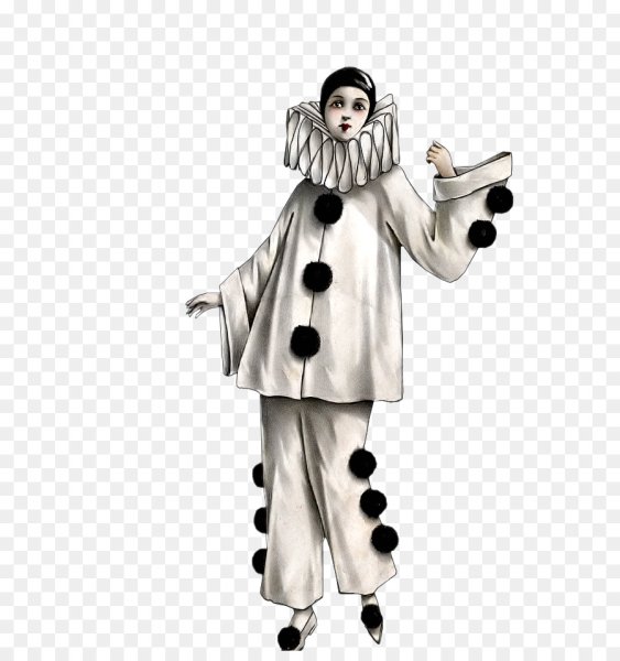 Пьеро раскраска