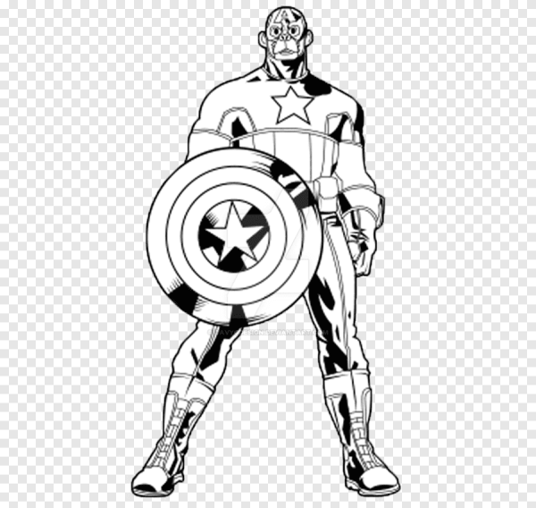 Капитан Америка рисунок
