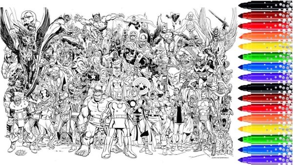 Раскраски Марвел