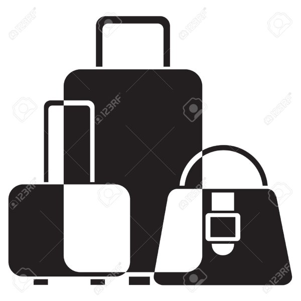 Сумки чемоданы силуэты