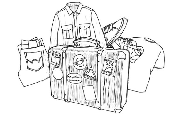 Чемодан набросок