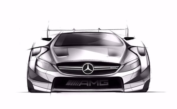 Mercedes c63 AMG чертеж