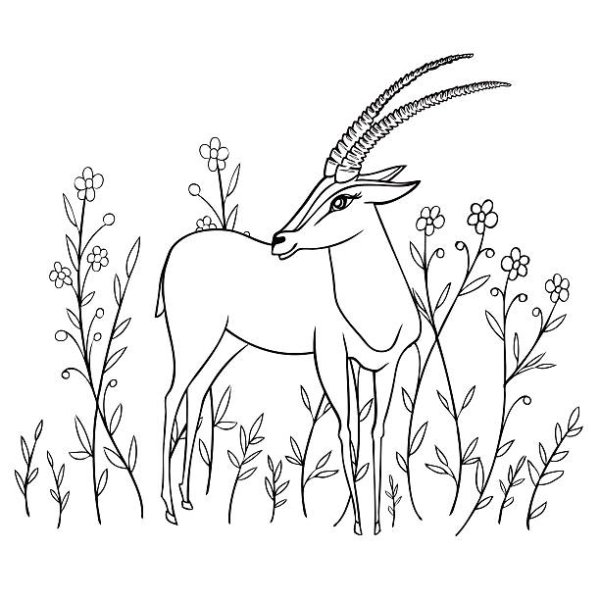 Северный олень Графика