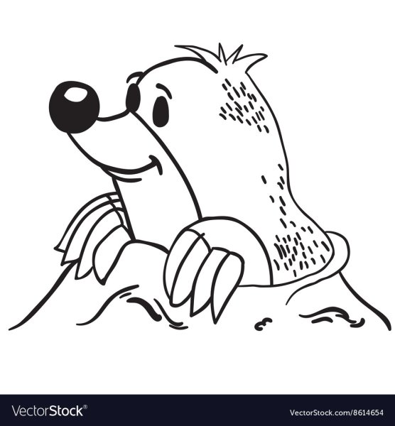 Крот силуэт