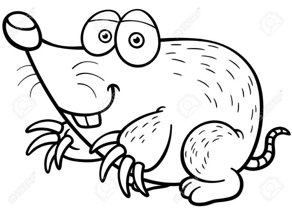 Крот силуэт