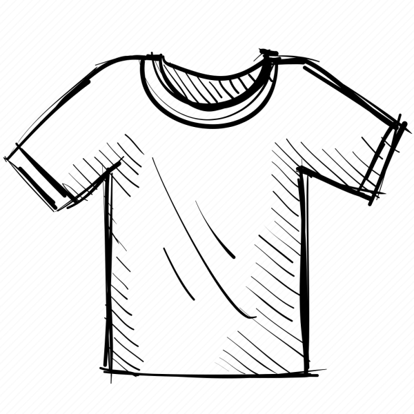 Футболка карандашом