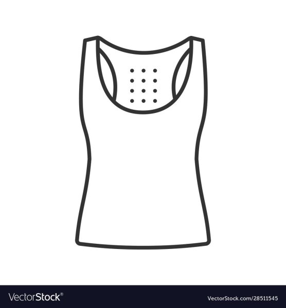 Майка без рукавов вектор