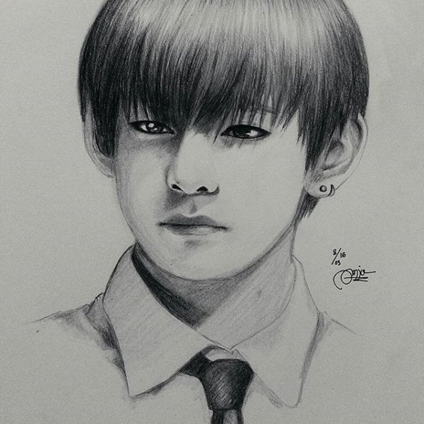 Тэхён БТС портрет