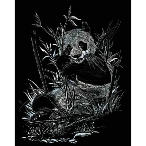 Гравюра Royal & Langnickel Панда (silf12) серебристая основа