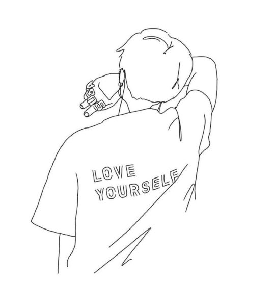 BTS тэхён скетчи