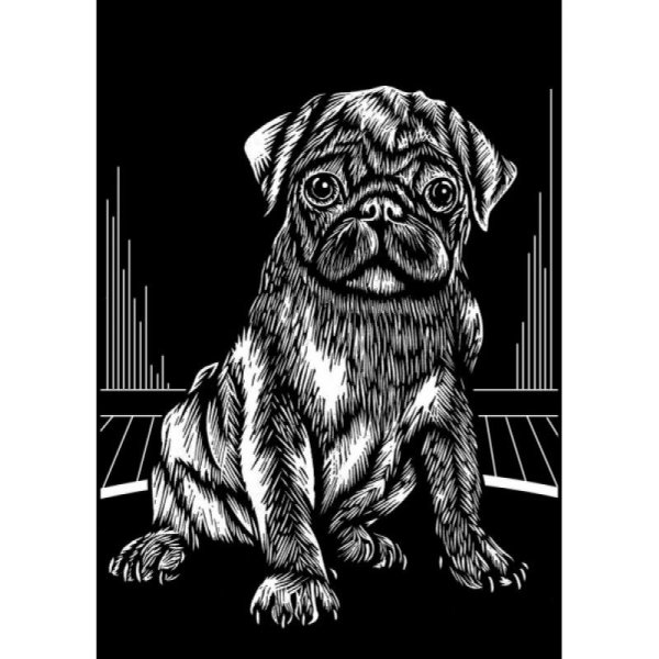 Гравюра Мопс