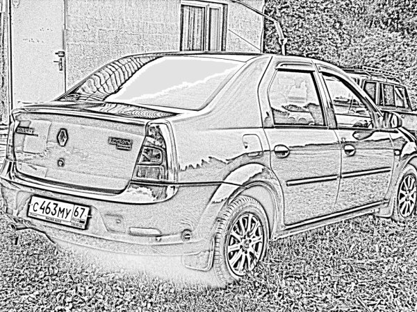 Раскраска Рено Логан 1