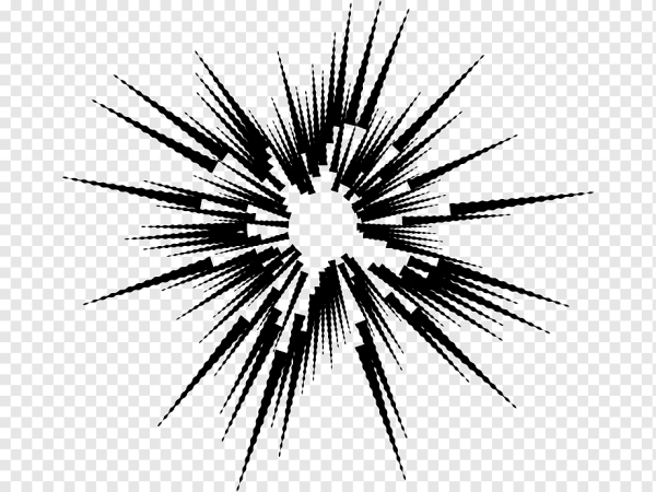 Взрыв черно белый