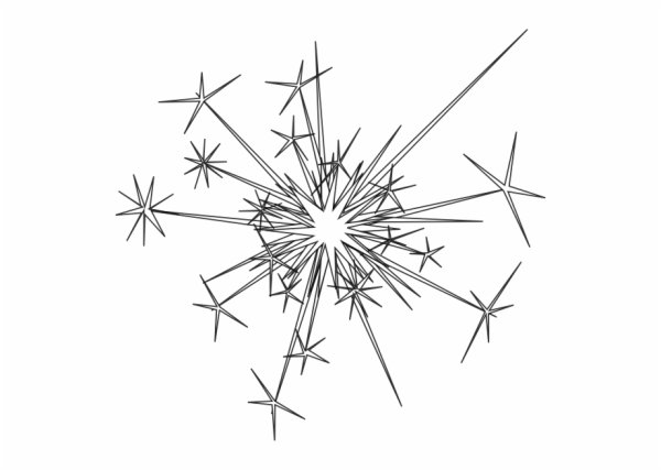 Фейерверк силуэт