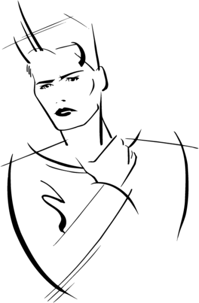 Волосы мужские Векторная Графика